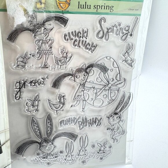 Penny Black Lulu Spring Clear Stamps & Sherri Baldy My Besties Craft Stamps Set - Picture 2 of 13